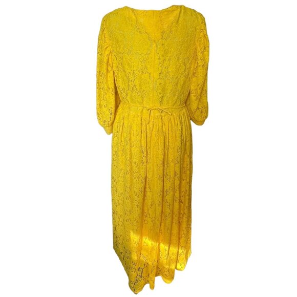 Sister Jane Yellow Midi Dress with Elegant Design - Picture 5 of 9